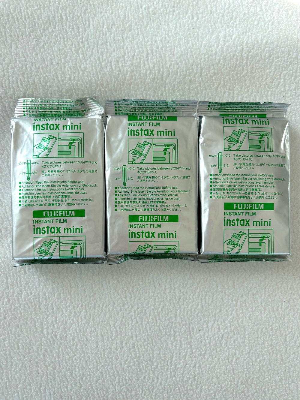Fujifilm Instax Mini Instant Film - 3 Packs, 10 Sheets Each, 30 Total